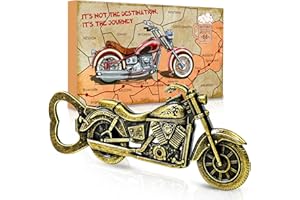 YULARA Idee Cadeau Noel Homme Original - Drole Decapsuleur Biere Original Personnalisé Rigolo Moto Cadeau Homme Papa Papy Mari Tonton Frere Gadget Insolite Utile Cadeau Saint Valentin Homme Fete des Peres