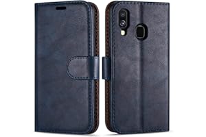 Case Collection für Samsung Galaxy A40 Hülle - Premium Qualität Leder Handyhülle | Magnet-Verschluss | Klappständer | Geld und Kartenhalter Hüllen | Kompatibel mit Samsung A40 Hülle