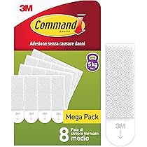 Set 30 Ganci Adesivi E Strisce – Chiodi Adesivi Rimovibili Per Appendere Quadri E Decorazioni (senza Forare) - 3