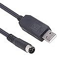 Green-utech 6ft Rockwell AB MicroLogix 1400 PLC Programming 1761-CBL Cable,USB to DM Serial Cable
