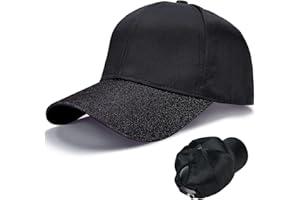 ‎LIVACASA LIVACASA Baseball Damen Pferdeschwanz Baseball Cap Atmungsaktiv Cappi Sonnenhut Sonnenschutz Kappe Schirmmütze Einheitsgröße Cappy Baseballkappe