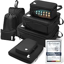 Gowraps Compression Packing Cubes 4-Set - Space Saving Travel Organizers For Luggage