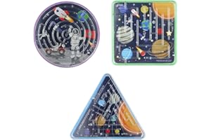 Anila's Complete Space Themed 10 Partytüten, Füllstoffe & Gastgeschenke – 10 sortierte Mini-Weltraum-Labyrinth (ideal für Kinder im Alter von 3–8 Jahren)