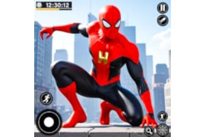 Juego urbano de lucha con héroe volador real