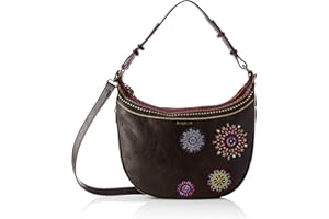 Desigual Accessories Pu Shoulder Bag, Borsa a Tracolla Donna, Marrone, U
