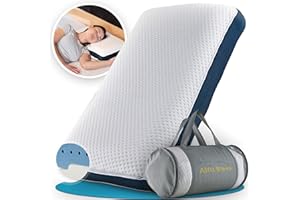 ‎ALFA SLEEP Alfa Sleep Orthopaedic Pillow [The Flow Pillow] Ergonomic Pillow Against Neck Pain Made of Memory Foam - Reversible Pillow 2-in-1, Neck Support Pillow for Side Sleeper Pillow and Back Sleeper Pillow