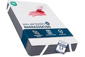 Utopia Bedding Vattentätt Madrasskydd 120 x 200 cm (Paket om 1) Med Elastiska Hörnband, Oeko-Tex-Certifierad, Andningsbar Madrassöverdrag