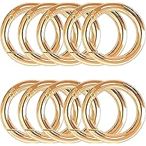 15 Moschettoni Rotondi 40mm - Gancio A Scatto In Lega Di Zinco Per Borse, Portachiavi E Attività Outdoor | Bronzo - Foto 13