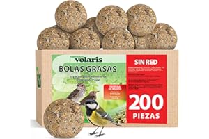 Eggersmann volaris 200 Piezas de proteínas de Bolas de Grasa sin Red 18 kg | Bola de Cereales para Aves Silvestres | Alimento Rico en nutrientes para Todas Las Especies de Aves Durante Todo el año