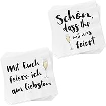 100 Stück Sprüche-Servietten „Guter Tag“ – 33x33 Cm, 3-lagig, Für Jeden Anlass