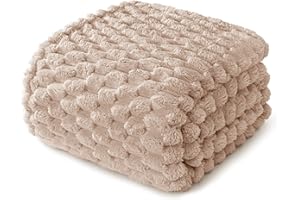 ‎WHALE FLOTILLA Whale Flotilla Kuscheldecke Flauschige Decke mit 3D-Jacquard-Muster, Exquisite und Warme Wohndecke Sofadecke für Ganzjahreszeiten, 150X200 cm, Camel