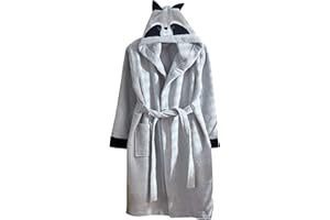 ELY PARKER Albornoz de Baño Niños y Niñas, Tela de Toalla de Algodón Turco, con Capucha, Animal, Súper Suave, Absorbente, Cómodo, Grueso