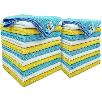SOFTSPUN Microfiber Cloth 40x40 cms Multi-Color - Thick...