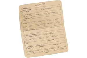 Rite in the Rain Allwetter-Kampfkarte, Call for Fire, 15,2 x 12,7 cm, 50 wetterfeste Karten (Nr. CFF991T)