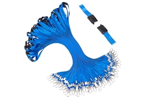 Segus Lanyard, Colgante para Llaves de Cuello, 50 Piezas Llavero con Hebilla de Seguridad, Correa Cuello Llaves con Hebillas Giratorias Metálicas, para Profesores, Enfermeras y Estudiantes