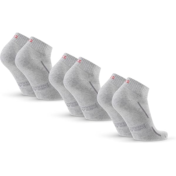 DANISH ENDURANCE Lage Hardloopsokken, Ademend voor Dames & Heren, Blarenvrije Sportsokken, Unisex, 3 Paar, 3x Zwart, 39-42