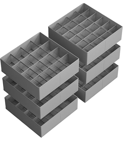 Sok Lade Organizer Divider Ondergoed Organizer, 24 Cell Inklapbare Kast Organizer Ondergoed Opbergdozen voor het opbergen van Sokken, BH, Zakdoeken, Stropdassen, Riemen