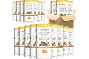 HERBION NATURALS Herbion Naturales jarabe de garganta con miel - 150 mL - fórmula sedante suave (24 jarabes en una caja)