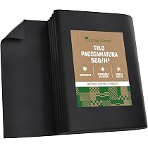 Telo Pacciamatura GardenGloss 50 M² - Nero, Anti Erbacce, Resistente UV, 50 G/m²