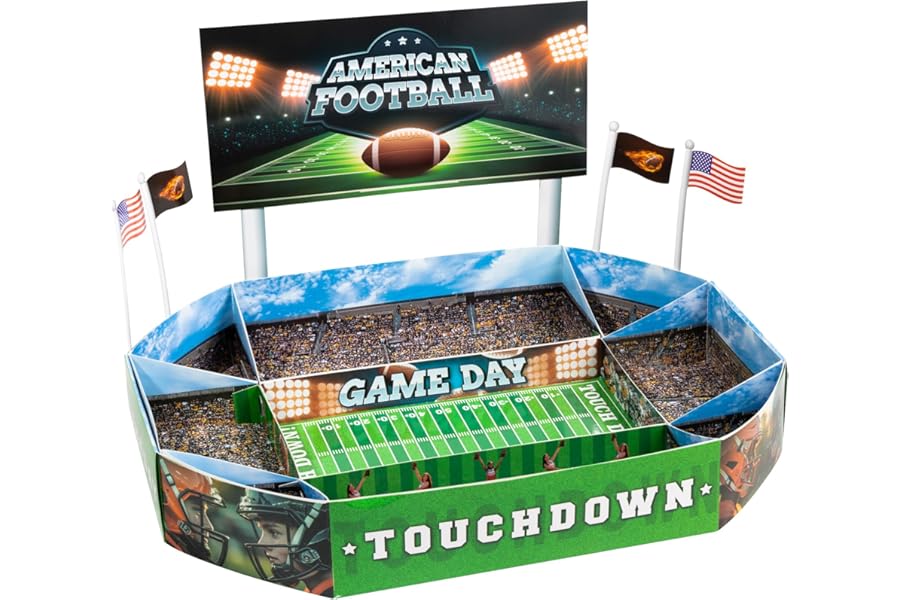 YAOZUP Snack Stadium, American Football Snack Stadium, Super Snack Stadium Superbowl Decoration for Football Bowl Party or as a Gift, Super Bowl Gift for American Football Fans
