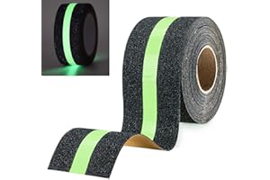 Hyber&Cara Antirutschband/Antirutschstreifen - 10M x 50mm Rutschfestes Klebeband Im Dunkeln leuchtend für Treppen, Leitern und rutschige Böden innen und außen
