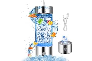 Kollecktiv Generatore di Idrogenata,Ricco di Idrogeno Acqua Ioni Generatore,Portatile Tazza Ricca di Idrogeno Bottiglia D'Acqua Ricca di Idrogeno Creatore di Ioni Filtro,Ionizzatore D'Acqua In Vetro