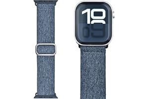 SITAFU Ultralätt nylonrem kompatibel med Apple Watch 42 mm 44 mm 45 mm 46 mm 49 mm, ventilerande sportarmband i nylon för iWa