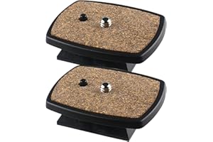 VANHVIS 2 Pcs Camera Tripod Quick Release Plate, Tripod Head Screw Adapter Mount, Quick Release QR Plate for DSLR SLR Digital Camera (43mm)