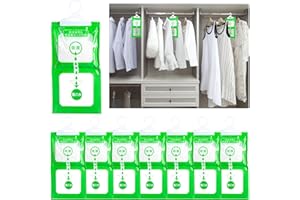 ZOCONE 8 Pack Deshumidificadores Armarios Colgantes Bolsa Antihumedad Bolsas Absorbe Humedad Armarios Ropa Antihumedad Bolsas Deshumidificadoras para Cocina Baño Dormitorios Armario