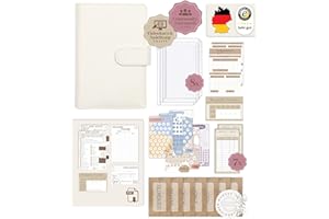 ‎BEGINNER-BUDGET BeginnerBudget® Budget Planner Deutsch - Starterset mit Sparchallenge Budgetplaner - Sparen mit Umschlagmethode + Anleitung - Ringbuch A6 - Binder A6 Gecko-Style (Weiß)