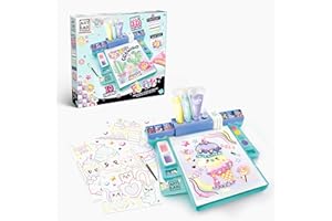 Art Lab Canal Toys Fluffy Painting Studio Set | Create 3D Paintings with Fluffy Paint | 10 Posters, Water‑Based Paint Background + Fluffy Relief – Fun Craft Activity for Children Aged 5+ – Art 017