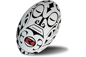 RUGBIER – Balón de Entrenamiento para Rugby - Talla 5 Training – Alta Gama - Entrenamiento y Juego - Categorías Masculinas y Equipos Senior – Maori Face