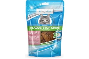 bogar, Bogadent Dental Sticks für Katzen, Zahnstocher Katzen-Zahnpflege, Katzensnacks zur Zahnsteinvorbeugung, Chips für Katzen, Mit Fisch, Fleisch, Früchten und Mineralien, Katzenzubehör, 50 g