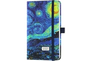 BOOQOOL Pocket Diary 2025 - Diary 2025 A6 Week to View, 2025 Pocket Slim Diary, January 2025 to December 2025, Planner and Organiser for School and Office