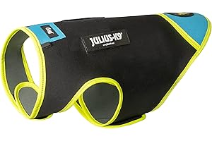 JULIUS K-9 Julius-K9, Manteau IDC en néoprène pour chiens, Taille: M, Bleu aquamarine