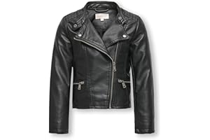 ONLY Konfreya Faux Biker OTW Noos Blouson en Simili-Cuir Fille