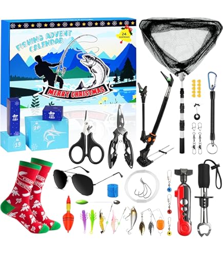 TackleBox™ Adventkalender | 24 Vissentrend Geschenken voor Kerst