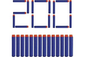 SHS-Yard 200 dardos para accesorios Nerf, 7,2 cm, para pistola de dardos N-Strike/Elite/X- Shot Blasters, color azul y naranja