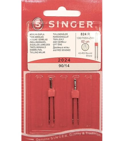 Ago Doppio Singer N°90 - 3 Mm Per Macchine Da Cucire - Nuovo Di Zecca - Foto 10