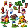 Little Folk Visuals Three Pigs Basic Precut Flannel/Felt Board Figures, 20 Pieces Set