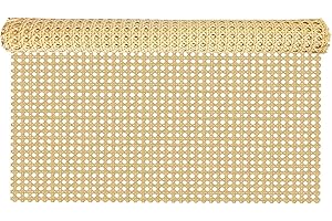 ALLINKIT Wiener Geflecht,60 X 100cm Rattan Gurtband,Rattan Webbing Geflecht,Kunststoff Rattan Kunsthandwerk für DIY Möbeldekoration Reparatur,Wabengeflecht Stuhlflechtrohr