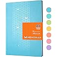 MENORAH - A5 Office, College Notebook - 100 GSM - (21.0 cm × 14.8 cm) - Ruled Travel Writing UNICORN NOTEBOOK – 160 Pages - Hard Case Bound- BUJO (A5 Blue)