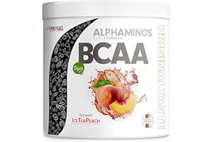 ‎PROFUEL BCAA Pulver 300g EISTEE PFIRSICH - Alphaminos BCAA 2:1:1 Drink mit 8000 mg B.C.A.A. - unfassbar leckerer Geschmack, Essentielle Aminosäuren Leucin, Isoleucin & Valin - 100% vegan und laborgeprüft