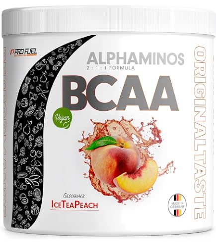 BCAA Pulver - Geschmack: Pfirsich Eistee - 30 Portionen (300g) - Leucin