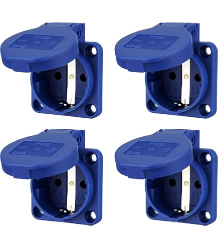 PCE/Sirox Schuko Inbouw Wandcontactdoos Met Klep Pce105 0e Ip54 Geel 50x50mm Flens Incl. Dunne Flensdichting Afstand Tussen De Bevestigingsgaten 38 X 38 Mm 601.050 Zwart