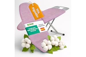 EXMA Funda Tabla de Planchar Plegable - Funda Tabla Planchar Ajustable Funda Plancha Universal Ajustable - Funda Mesa Plancha Funda de Planchar Ajustable - Funda Tabla de 140x50 Ajustable - nubes rosa