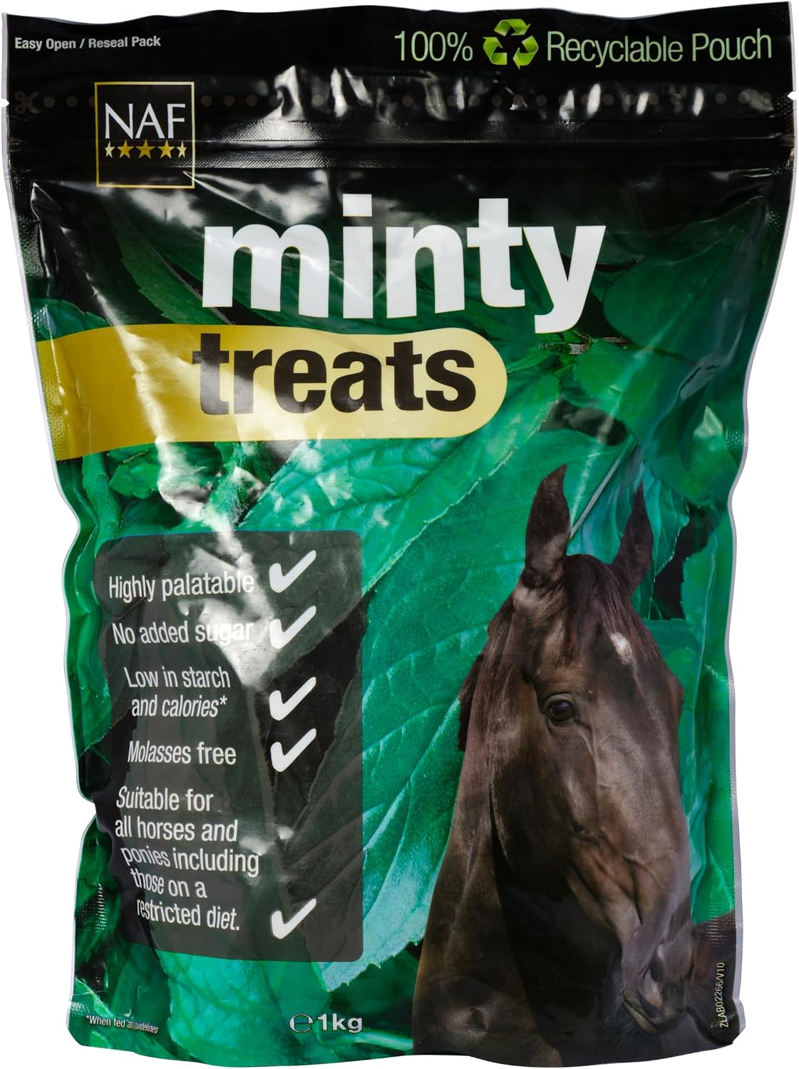 NAF Minty Treats for Horses 1kg – Natural Mint Horse Treats – Healthy, Tasty Reward – Ideal for Training or Treating – No Added Sugar – Grain-Free Formula