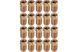 X AUTOHAUX 20pcs M10x1.0 Threads Car Galvanized Steel Brake Line Nut Fittings for Car
