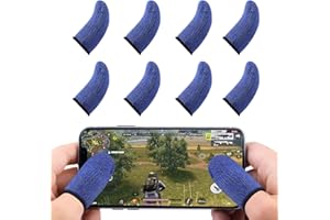 Newseego PUBG Mobile Game Controllers Finger Sleeve, Doux Doigt Tactile Respirant Anti-Transpiration pour écran Tactile Tir Sensible et Objectif pour Couteaux Out pour Android et iOS [8 Pack]