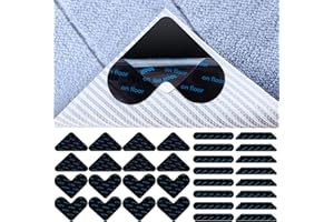 SREBIWO 32 Stück Antirutschmatte für Teppich, Doppelseitiges Teppich Antirutschunterlage Waschbare und Wiederverwendbare Antirutsch Pads Anti Curling Teppich für Hartholzböden Teppiche und Matte